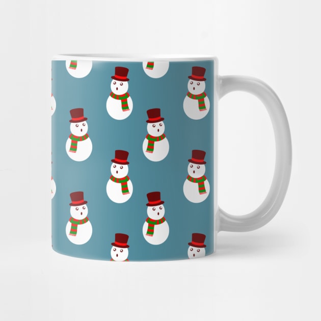 Blue Snowman Pattern by saradaboru